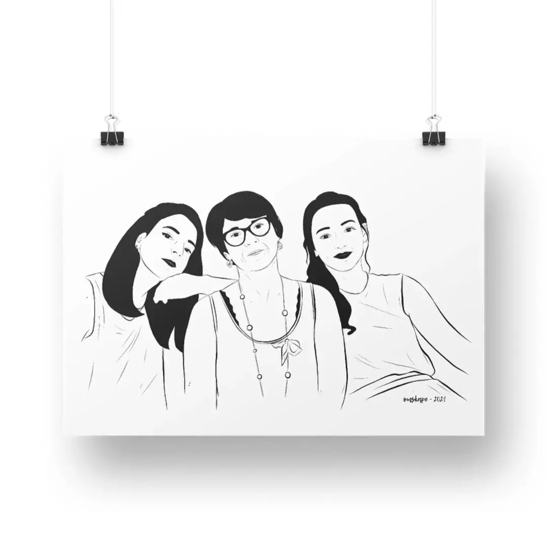 Portrait personnalisé de familles Brodink