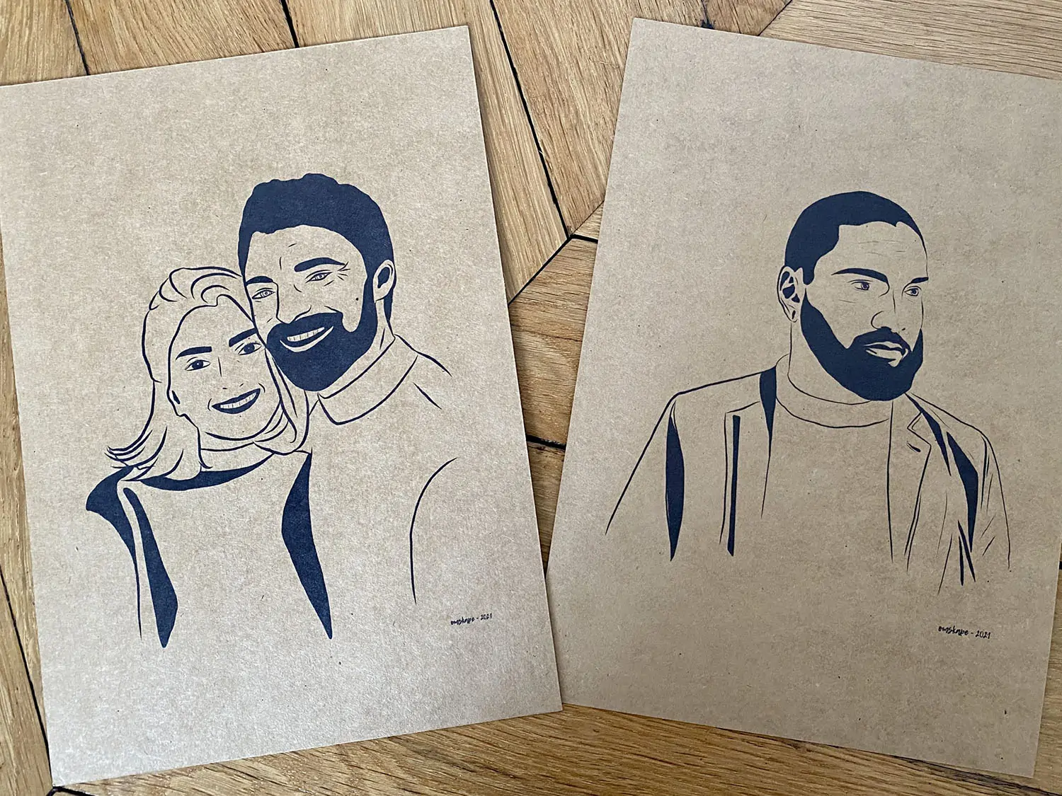 Portraits sur mesure Brodink et Omskape